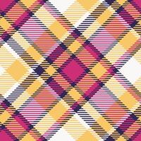 Schots Schotse ruit naadloos patroon. Schots plaid, sjabloon voor ontwerp ornament. naadloos kleding stof textuur. vector