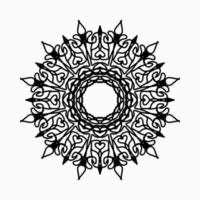 circulaire patroon in de vorm van mandala met bloem voor henna mandala tattoo decoratie. vector