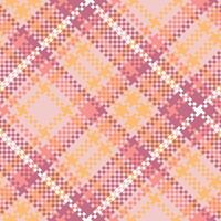 plaids patroon naadloos. katoenen stof patronen traditioneel Schots geweven kleding stof. houthakker overhemd flanel textiel. patroon tegel swatch inbegrepen. vector