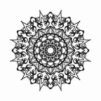 circulaire patroon in de vorm van mandala met bloem voor henna mandala tattoo decoratie. vector