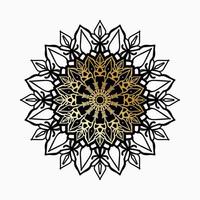 luxe sier Indisch mandala-ontwerp vector