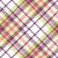 Schotse ruit plaid patroon naadloos. plaid patronen naadloos. voor overhemd afdrukken, kleding, jurken, tafelkleden, dekens, beddengoed, papier, dekbed, stof en andere textiel producten. vector