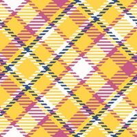 Schotse ruit plaid patroon naadloos. klassiek Schots Schotse ruit ontwerp. naadloos Schotse ruit illustratie reeks voor sjaal, deken, andere modern voorjaar zomer herfst winter vakantie kleding stof afdrukken. vector