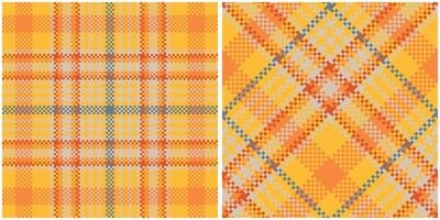 Schotse ruit naadloos patroon. zoet pastel plaid patroon flanel overhemd Schotse ruit patronen. modieus tegels voor achtergronden. vector