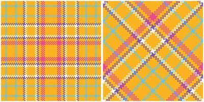 Schotse ruit naadloos patroon. abstract controleren plaid patroon traditioneel Schots geweven kleding stof. houthakker overhemd flanel textiel. patroon tegel swatch inbegrepen. vector