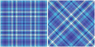 plaids patroon naadloos. Schotse ruit plaid naadloos patroon. traditioneel Schots geweven kleding stof. houthakker overhemd flanel textiel. patroon tegel swatch inbegrepen. vector