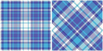 plaids patroon naadloos. klassiek plaid Schotse ruit naadloos Schotse ruit illustratie reeks voor sjaal, deken, andere modern voorjaar zomer herfst winter vakantie kleding stof afdrukken. vector