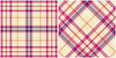 plaid patroon naadloos. Schotse ruit plaid naadloos patroon. sjabloon voor ontwerp ornament. naadloos kleding stof textuur. vector