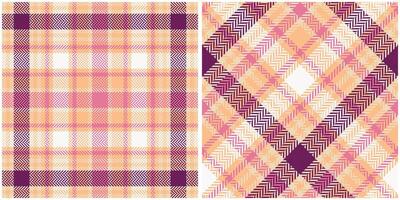 plaid patronen naadloos. Schotse ruit plaid naadloos patroon. traditioneel Schots geweven kleding stof. houthakker overhemd flanel textiel. patroon tegel swatch inbegrepen. vector