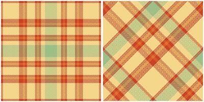 Schots Schotse ruit plaid naadloos patroon, Schotse ruit naadloos patroon. flanel overhemd Schotse ruit patronen. modieus tegels illustratie voor achtergronden. vector
