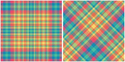 Schots Schotse ruit plaid naadloos patroon, Schotse ruit plaid patroon naadloos. sjabloon voor ontwerp ornament. naadloos kleding stof textuur. illustratie vector