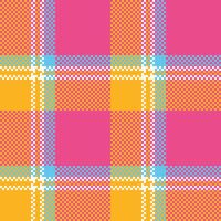 plaids patroon naadloos. katoenen stof patronen naadloos Schotse ruit illustratie reeks voor sjaal, deken, andere modern voorjaar zomer herfst winter vakantie kleding stof afdrukken. vector