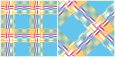 plaids patroon naadloos. klassiek plaid Schotse ruit naadloos Schotse ruit illustratie reeks voor sjaal, deken, andere modern voorjaar zomer herfst winter vakantie kleding stof afdrukken. vector