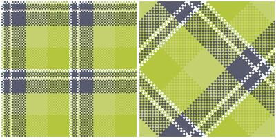 plaid patronen naadloos. schaakbord patroon sjabloon voor ontwerp ornament. naadloos kleding stof textuur. vector