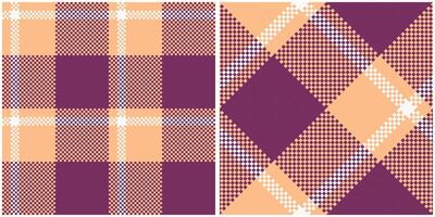 Schots Schotse ruit naadloos patroon. plaids patroon naadloos traditioneel Schots geweven kleding stof. houthakker overhemd flanel textiel. patroon tegel swatch inbegrepen. vector