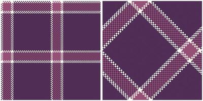 Schots Schotse ruit plaid naadloos patroon, Schotse ruit naadloos patroon. traditioneel Schots geweven kleding stof. houthakker overhemd flanel textiel. patroon tegel swatch inbegrepen. vector