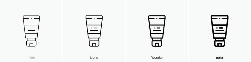 haar- room icoon. dun, licht, regelmatig en stoutmoedig stijl ontwerp geïsoleerd Aan wit achtergrond vector