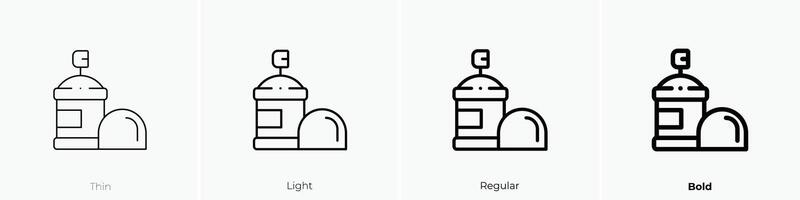 haar- verstuiven icoon. dun, licht, regelmatig en stoutmoedig stijl ontwerp geïsoleerd Aan wit achtergrond vector