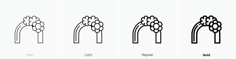 haar- icoon. dun, licht, regelmatig en stoutmoedig stijl ontwerp geïsoleerd Aan wit achtergrond vector