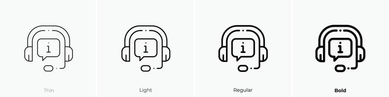 hoofdtelefoons icoon. dun, licht, regelmatig en stoutmoedig stijl ontwerp geïsoleerd Aan wit achtergrond vector