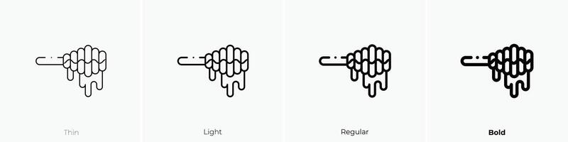 honing icoon. dun, licht, regelmatig en stoutmoedig stijl ontwerp geïsoleerd Aan wit achtergrond vector