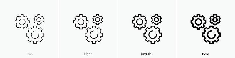 installeren icoon. dun, licht, regelmatig en stoutmoedig stijl ontwerp geïsoleerd Aan wit achtergrond vector