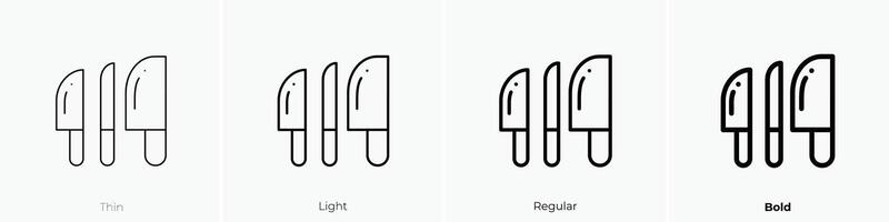 messen icoon. dun, licht, regelmatig en stoutmoedig stijl ontwerp geïsoleerd Aan wit achtergrond vector