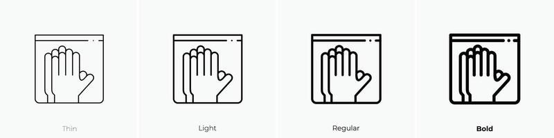 latex icoon. dun, licht, regelmatig en stoutmoedig stijl ontwerp geïsoleerd Aan wit achtergrond vector