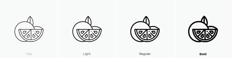 limoen icoon. dun, licht, regelmatig en stoutmoedig stijl ontwerp geïsoleerd Aan wit achtergrond vector