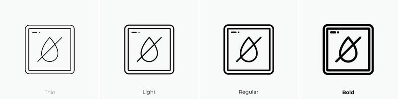 vloeistoffen icoon. dun, licht, regelmatig en stoutmoedig stijl ontwerp geïsoleerd Aan wit achtergrond vector