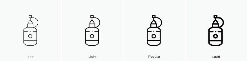 vloeistof lijm icoon. dun, licht, regelmatig en stoutmoedig stijl ontwerp geïsoleerd Aan wit achtergrond vector