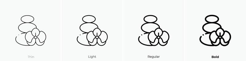 lithotherapie icoon. dun, licht, regelmatig en stoutmoedig stijl ontwerp geïsoleerd Aan wit achtergrond vector