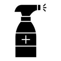 spray glyph-pictogram vector