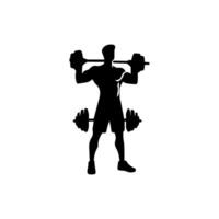 krachtig Mens grafisch pictogrammen. menselijk lichaam tekens geïsoleerd Aan wit achtergrond. bodybuilding en geschiktheid symbool vector