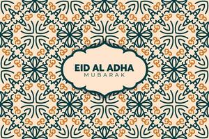 eid adha mubarak groet Islamitisch illustratie achtergrond ontwerp met Arabisch kalligrafie, behang, banier, omslag. vertaling van tekst, geblaft offer festival vector