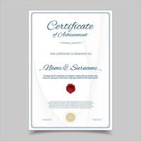 certificaat of diploma retro ontwerp sjabloon illustratie vector