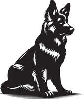 hond illustratie wit achtergrond eps 10 vector