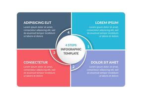 cirkel diagram - vier elementen vector