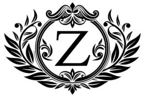 blad brief z logo icoon sjabloon ontwerp vector