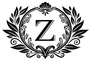 blad brief z logo icoon sjabloon ontwerp vector