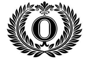 blad brief O logo icoon sjabloon ontwerp vector
