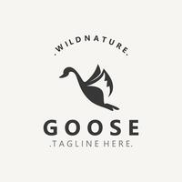 dier gans vogel logo met modern stijl inspiratie. premie ontwerp vector