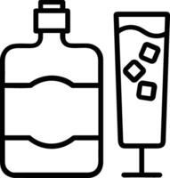 fles drinken icoon symbool afbeelding. illustratie van de drinken water fles glas ontwerp beeld vector