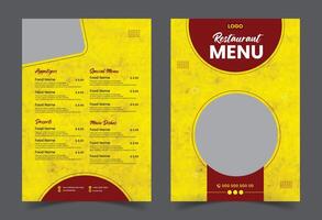voedsel menu ontwerp voor restaurant vector