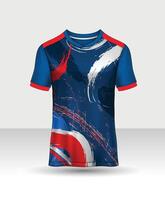 sport Jersey sjabloon mockup kromme ontwerp voor Amerikaans voetbal voetbal, racen, rennen, e sport- vector