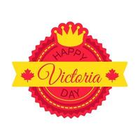 gelukkige victoria day sticker vector