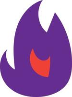 brandende vlam voor lab-experiment pictogram vector