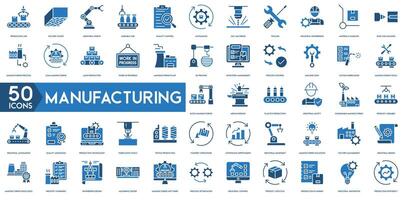 fabricage icoon. injectie vormen, fabricage hulpmiddelen, Product bijeenkomst, industrieel ontwerp, productie efficiëntie, partij productie, metaalbewerking, kunststoffen productie, industrieel veiligheid vector