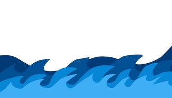 illustratie van blauw zee water achtergrond. perfect voor behang, achtergrond, banier, brochure, boek omslag, tijdschrift vector