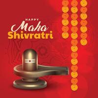 huiveren illustratie voor maha shivratri festival vector